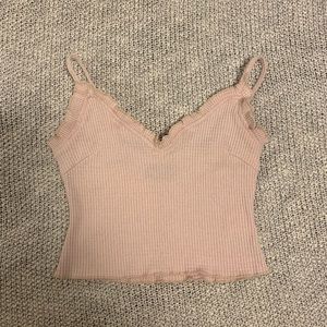 Showpo light pink crop top